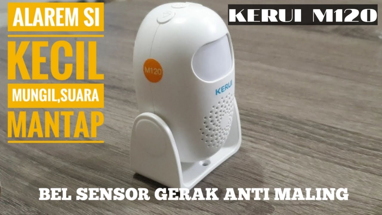 Cara seting alarem sensor gerak