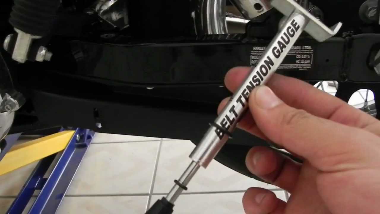 Tensão correia dentada e alinhamento de roda Harley