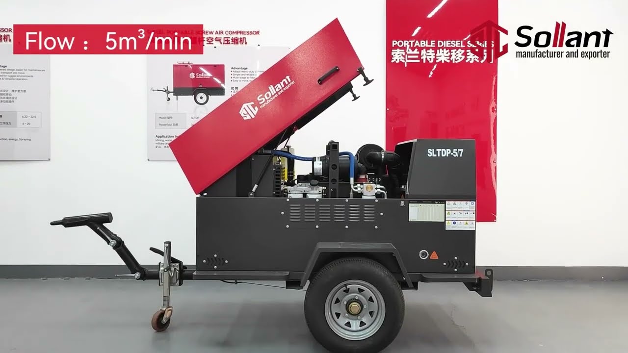 Portable Diesel Air Compressor's Role in Construction Evolution - Sollant