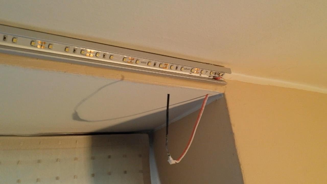 Instalar tira led con perfil de aluminio