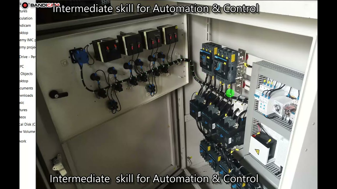 Contactor and Relay panel placement for control panel  Video 3