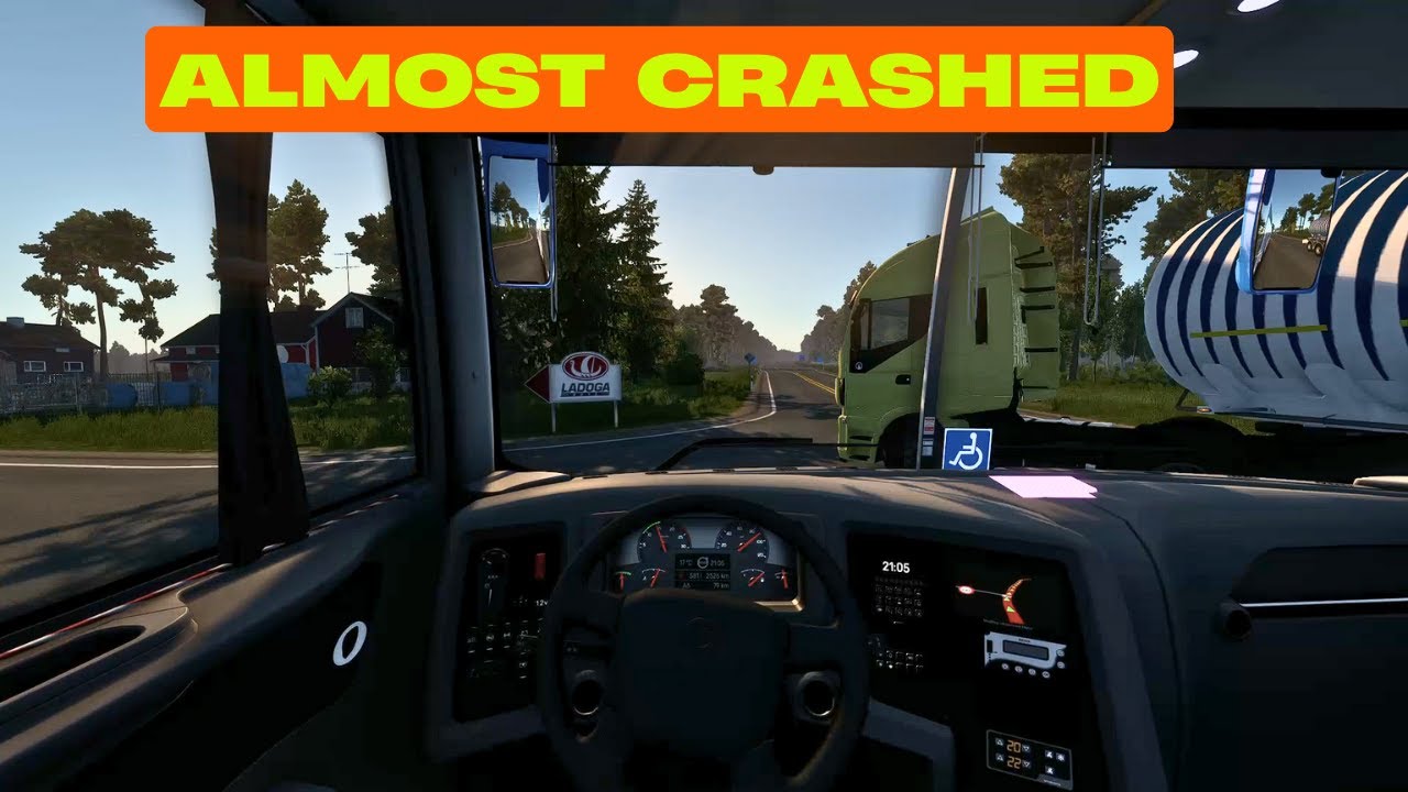 Bus Almost Crashed in Euro Truck Simulator 2 | Near Accident ETS2 Gameplay