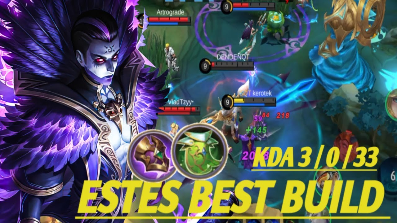 BUILD DAN EMBLEM ESTES TERBARU 2023 || NOOB PLAYER GAMEPLAY
