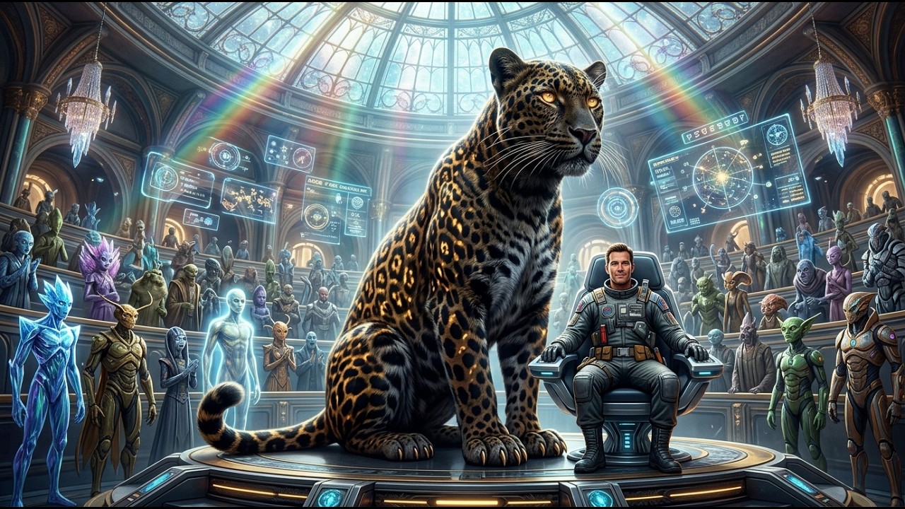They Mocked the Human in the Hall of Elites… Until Deadly Alien Leopard Chose to Sit Beside Him HFY