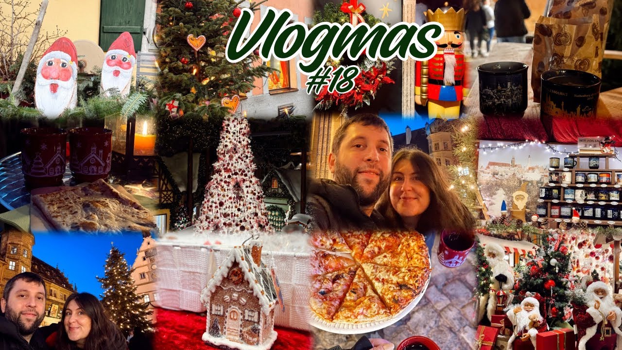 Vlogmas'25 #18 | Käthe Wohlfahrt, Rotterdam ab der Tauber,  Feuchtwangen Christmas Marketleri Turu