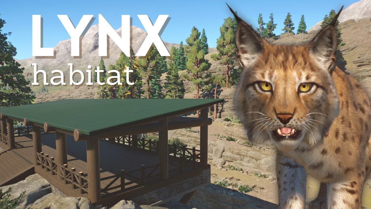LYNX HABITAT New EUROPE PACK Pine Springs Park Planet Zoo Speed Build Canadian Mountain Valley