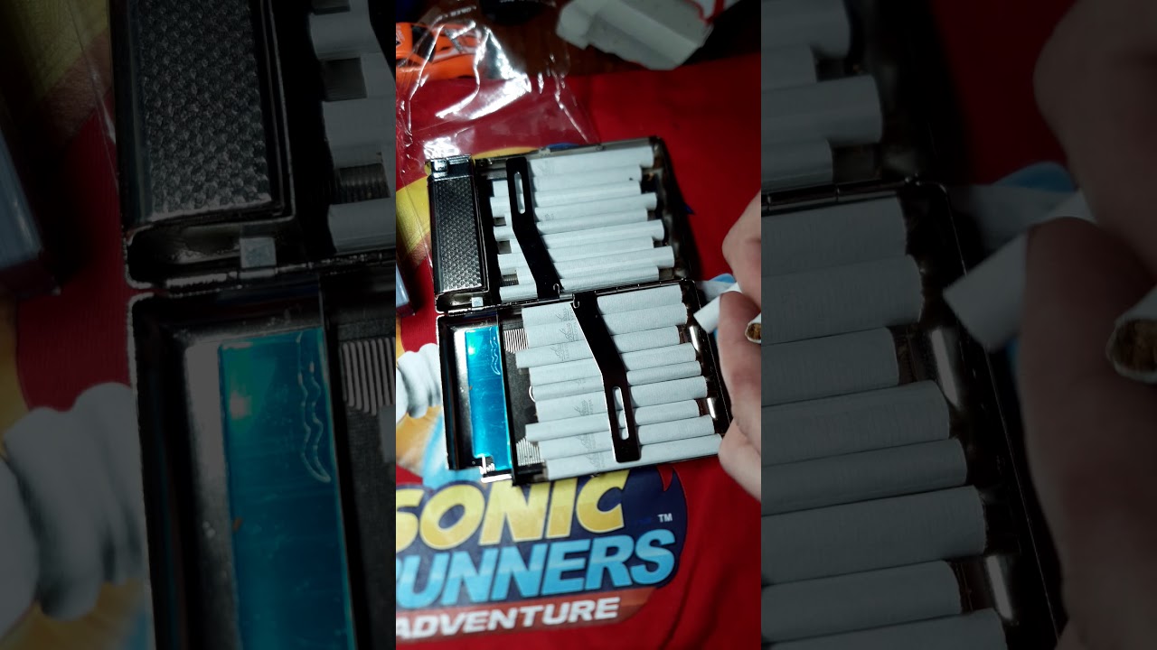 Портсигар в подарочной упаковке с зажигалкой на 20 сигарет (Обычное пламя).