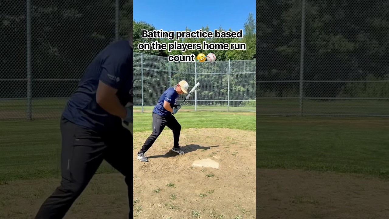 Тренировка на отбивание с прицелом на хоум-раны 🤣⚾️ #бейсбол #бейсболист #жизньбейсболиста #вирус...