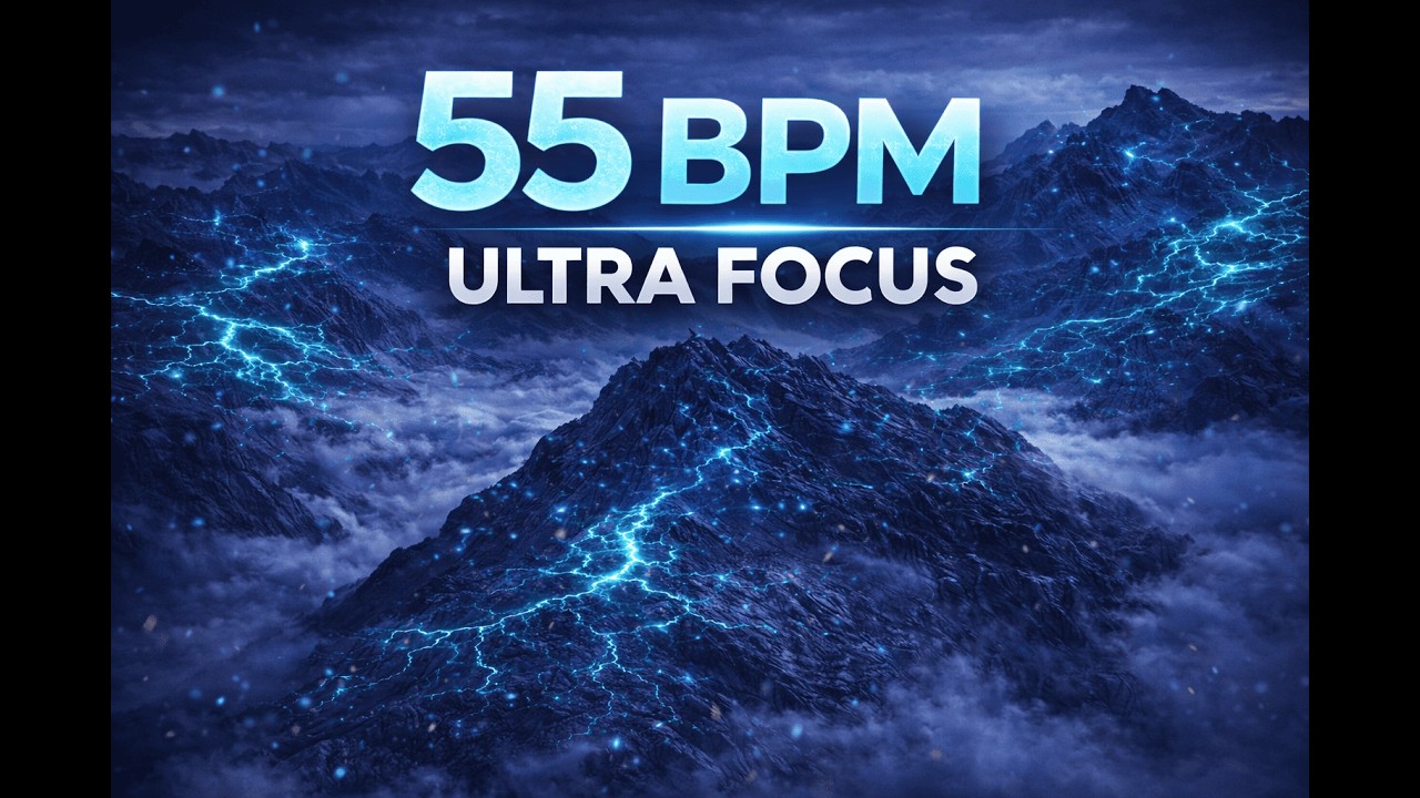 55 BPM Ultra Deep Focus Music | ADHD Brain Reset