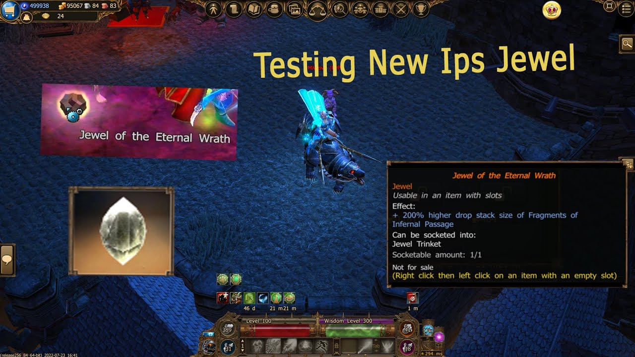 Jewel of Eternal Wrath ! (ips jewel) | Testing Ips Jewel | Drakensang Online