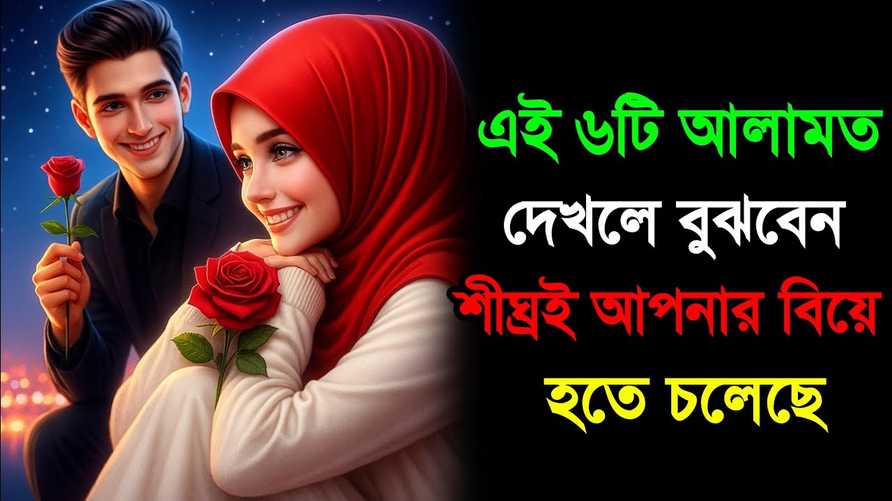 এই ৬টি আলামত দেখলে বুঝবেন, শীঘ্রই আপনার বিয়ে হতে চলেছে | কুরআন ও হাদিসের আলোকে আবেগী আলোচনা