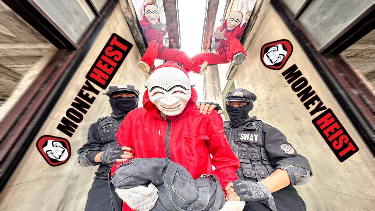 PARKOUR MONEY HEIST KOREA  vs POLICE 3 ( BELLA CIAO REMIX )