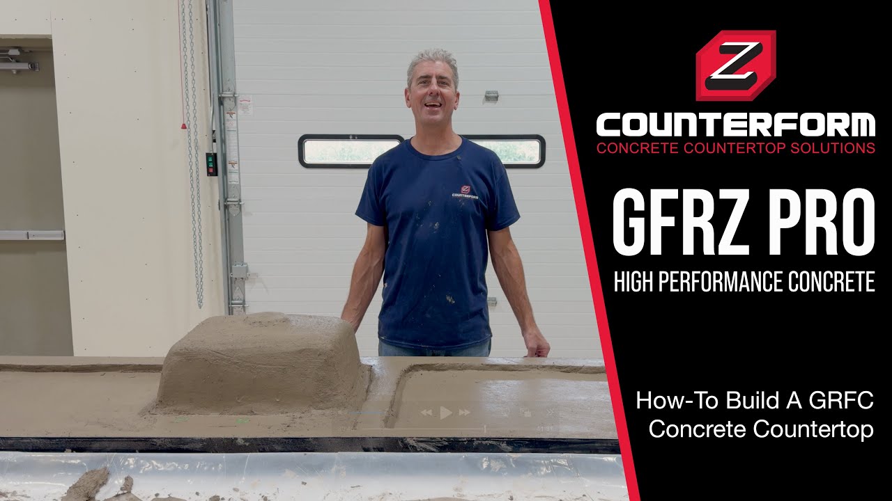 Z Counterform GFRZ Pro - How to build a GFRC Concrete Countertop with integral sink