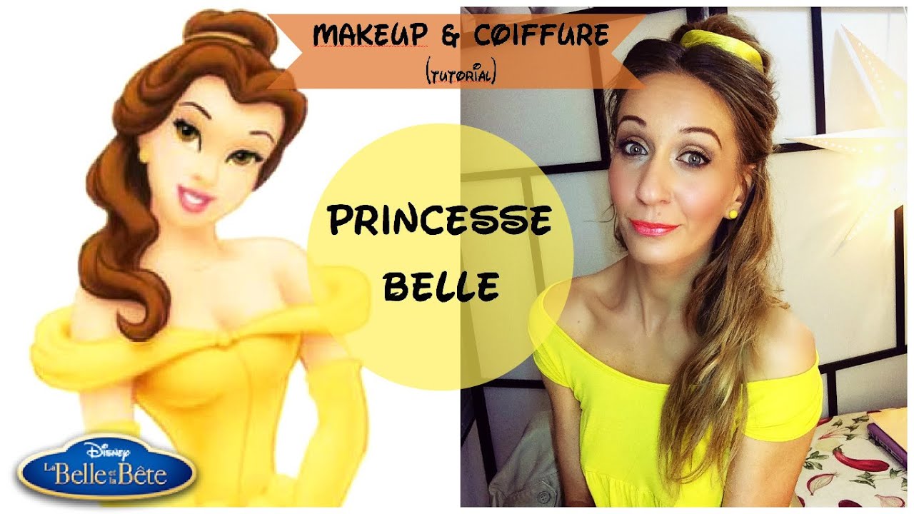 Makeup + coiffure (tutorial) ♡ Belle ♡ Disney