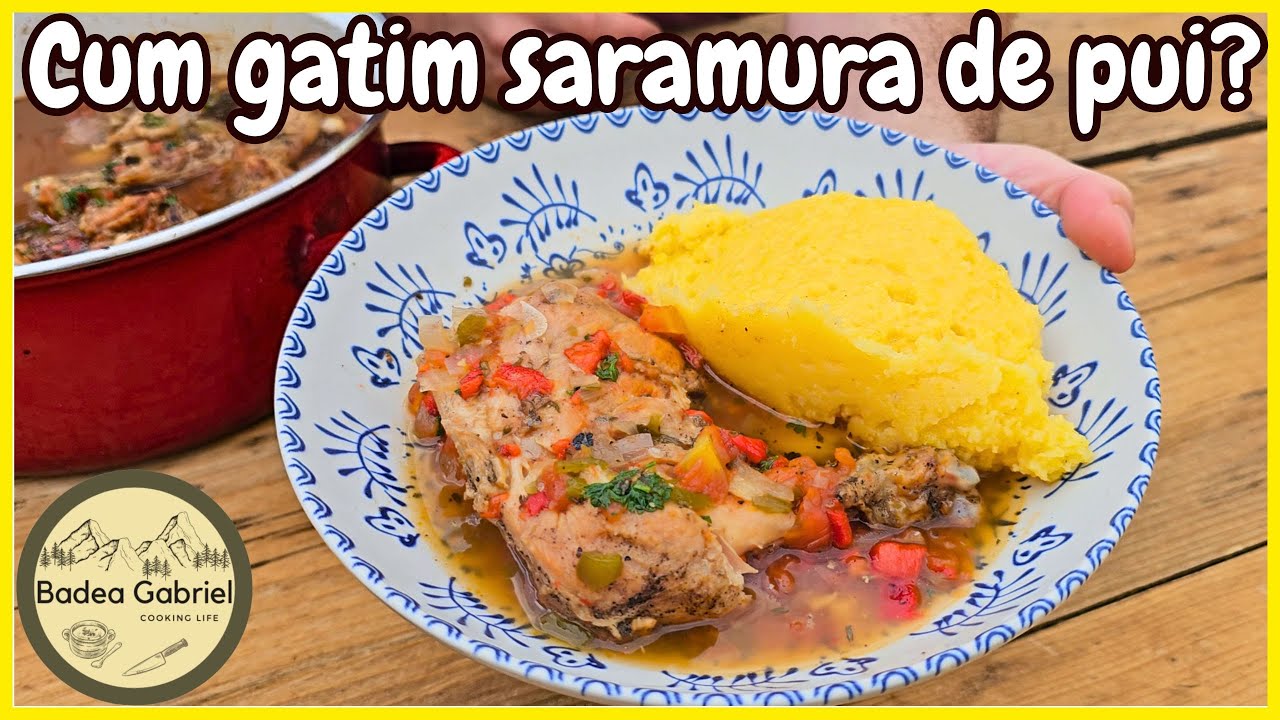 SARAMURA DE PUI - RETETA ORIGINALA DE SARAMURA cu ardei, rosii, usturoi si