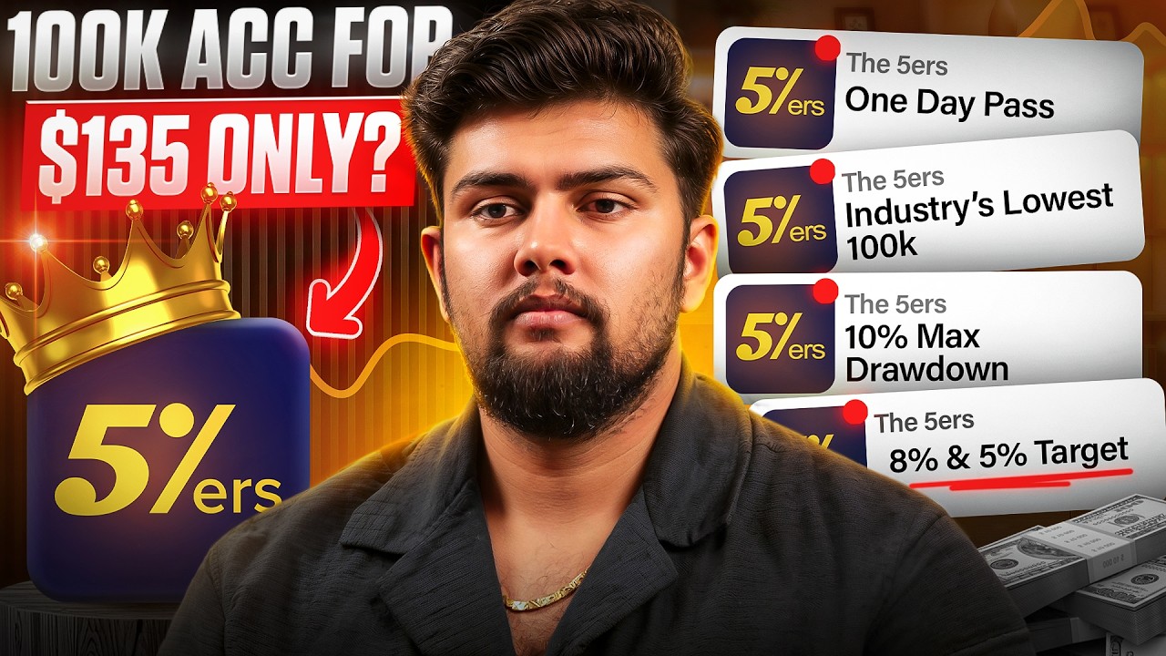 One 100k Funded Account Is All You Need To Reach India's Top 3% || 100k Prop Firm Acc For $135?
