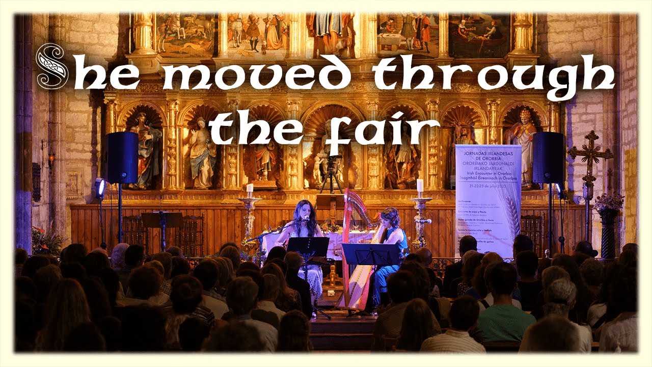 She moved through the Fair - LIVE (vocals + celtic harp + hurdy gurdy)