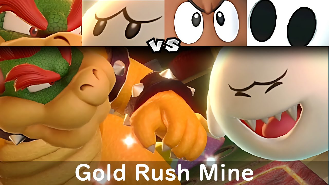 Super Mario Party Bowser and Boo vs Goomba and Shy Guy #108