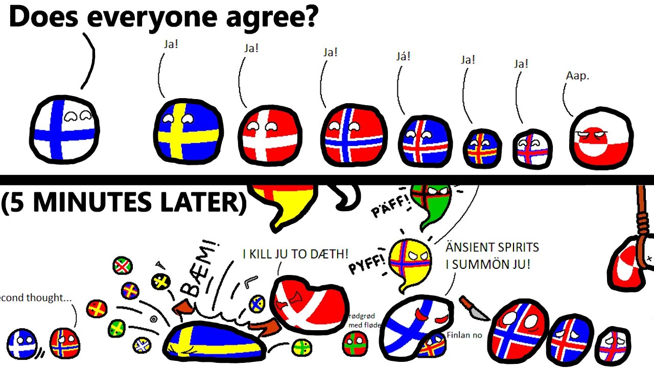 Northern Countries Explained... (Countryballs)