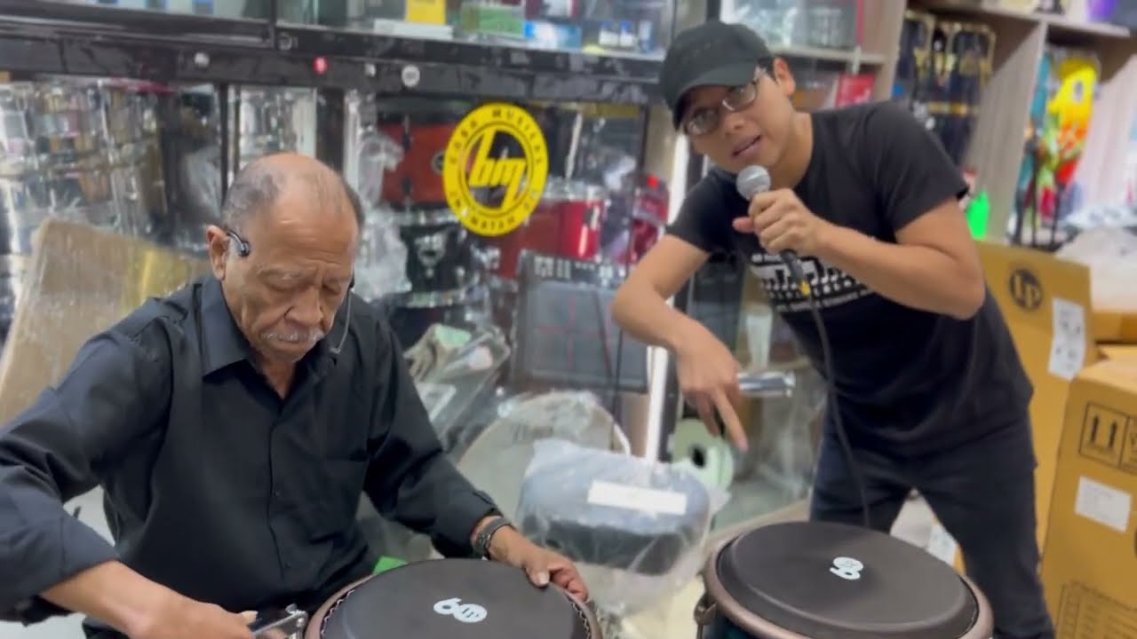 UNBOXING BONGO Y TRIO DE CONGAS LP 60 ANIVERSARIO JUNTO A MACARIO EN CASA MUSICAL JHONATAN BM
