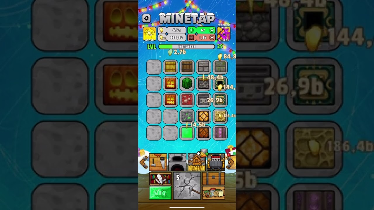 Super Satisfying Merge in Minetap &ndash; Merge rpg clicker ⛏