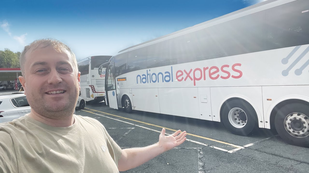 Train CANCELLED! Saved By National Express! Bus Glasgow To Manchester Airport