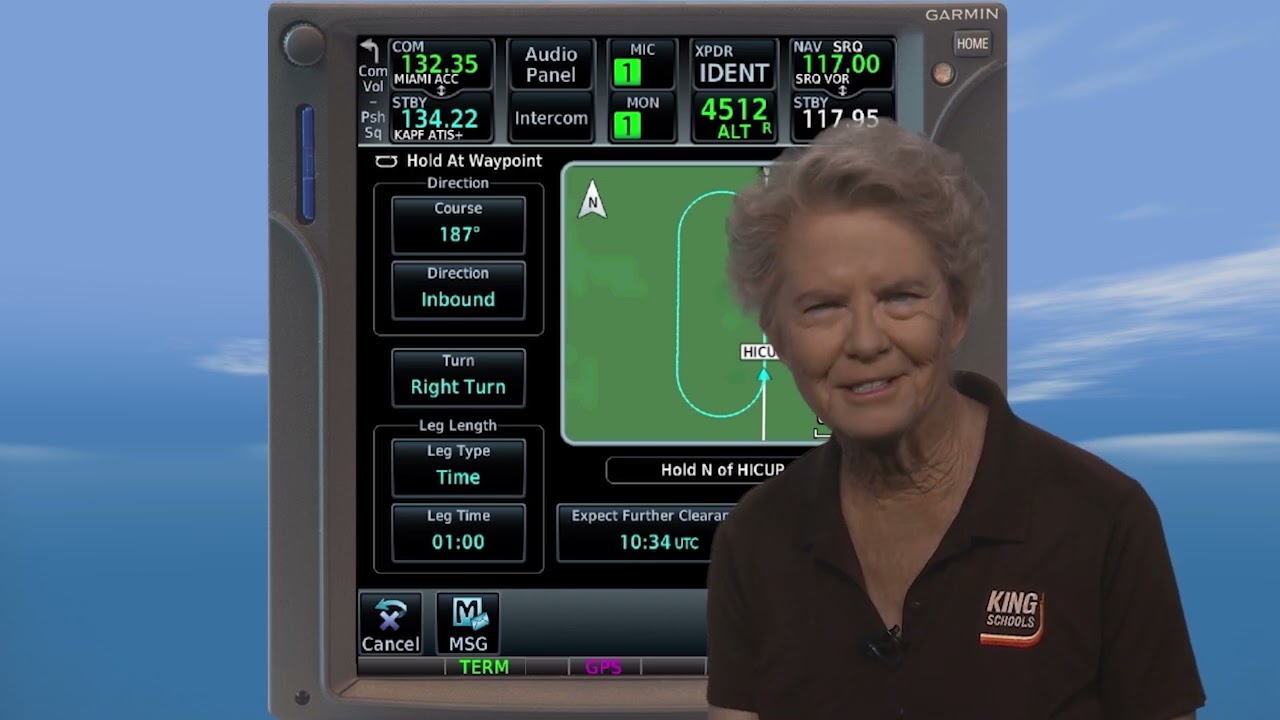 (11 Minute Master Class) IFR Holding Patterns on the Garmin G1000 & GTN