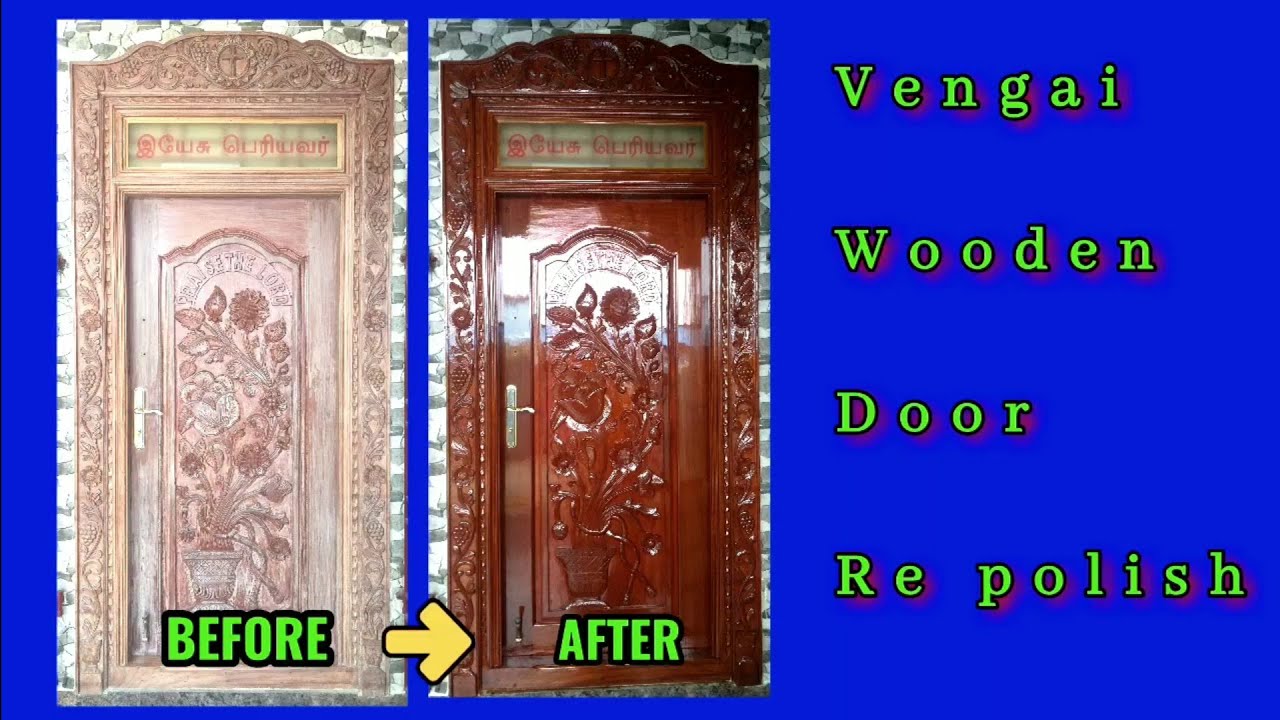 old door re polish | repolish | wood polish tamil