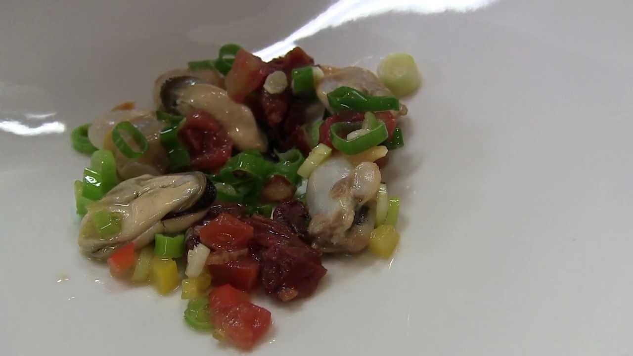 3 Michelin star Chef Goujon prepares a signature dish