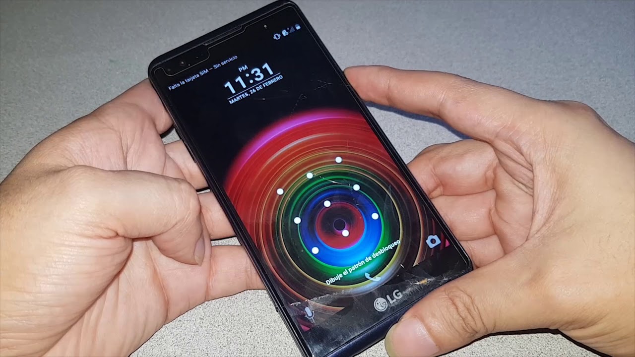Hard Reset Lg X power o como quitar pin o patron X power K220