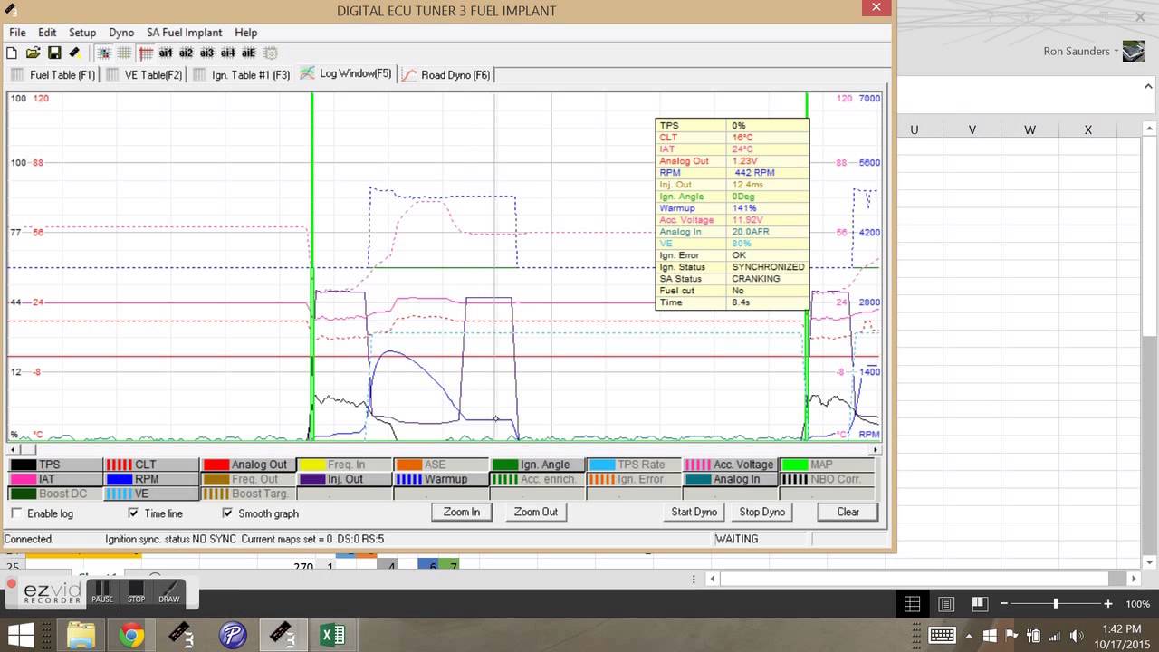 1UZ Supra DET3 Fuel Implant Mode - Start and Stall