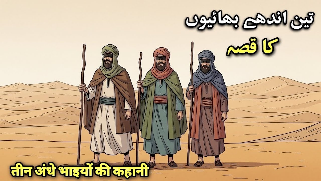 Teen Andhay Bhaiyon Ka Qissa | Moral Story In Urdu | Sabaq Amooz Kahani | Moral Story In Hindi Urdu 