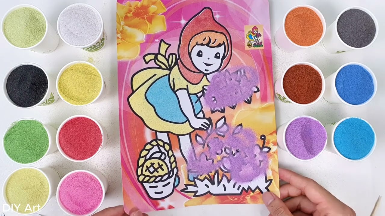 Sand Painting Little Red Riding Hood