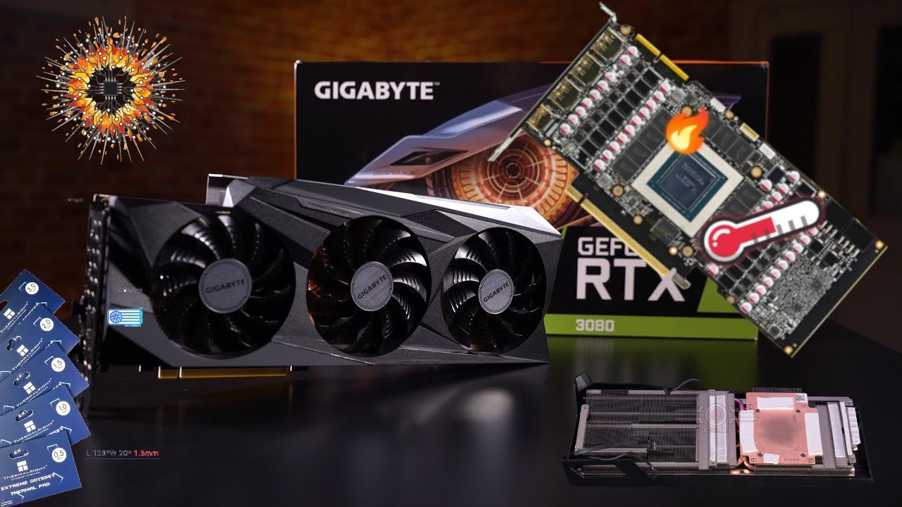 Замена термопрокладок для Gigabyte RTX 3080