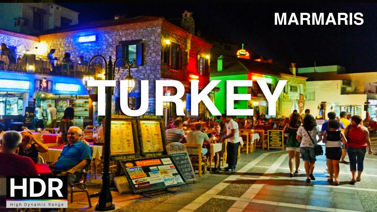 Visit MARMARIS, TURKEY on this 4K HDR walking tour.