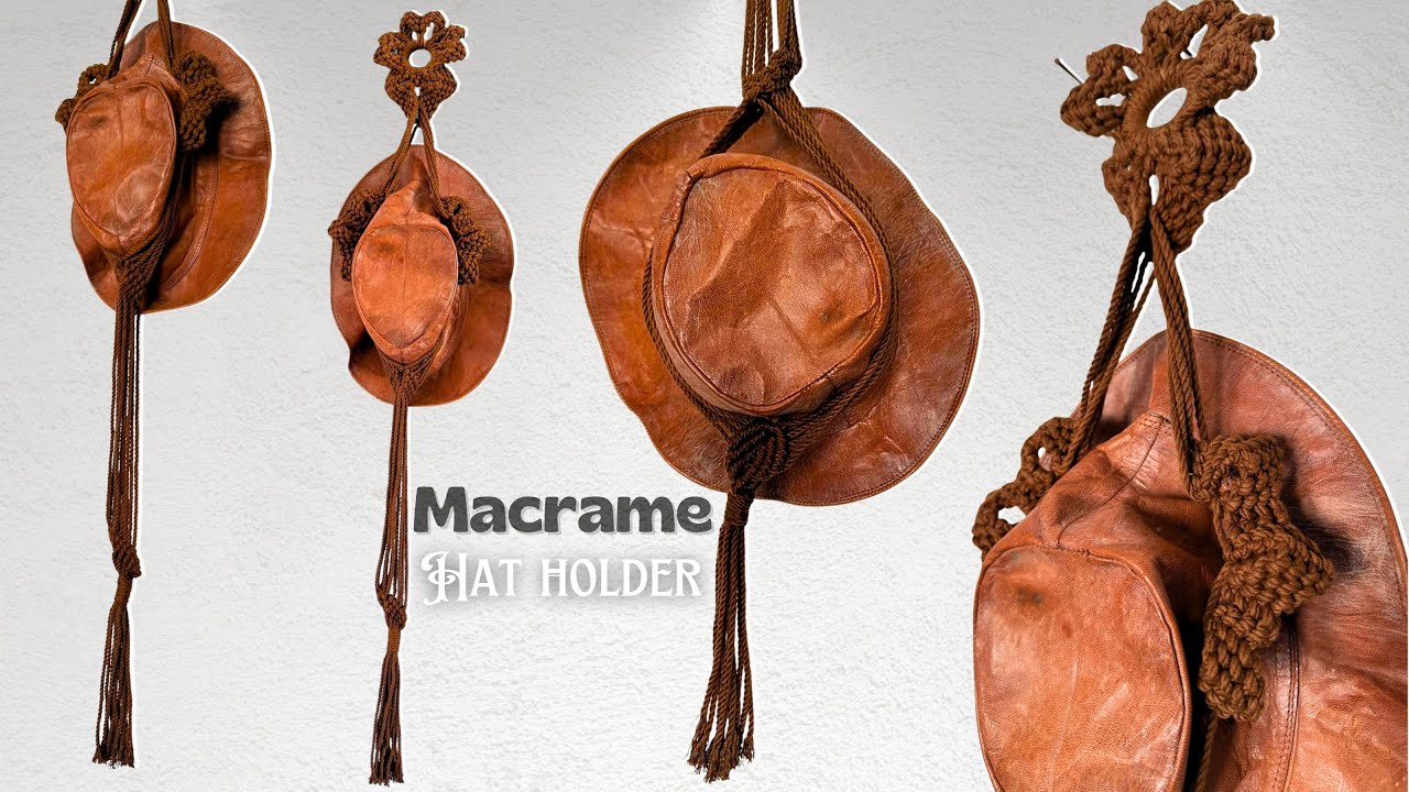 Tutorial  How to make Macrame Hat holder | DIY Hat Hanger  
