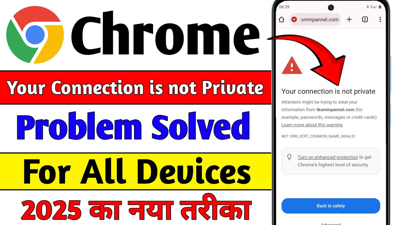 Your Connection is not Private in chrome browser Problem | How to fix your Connection is not Private