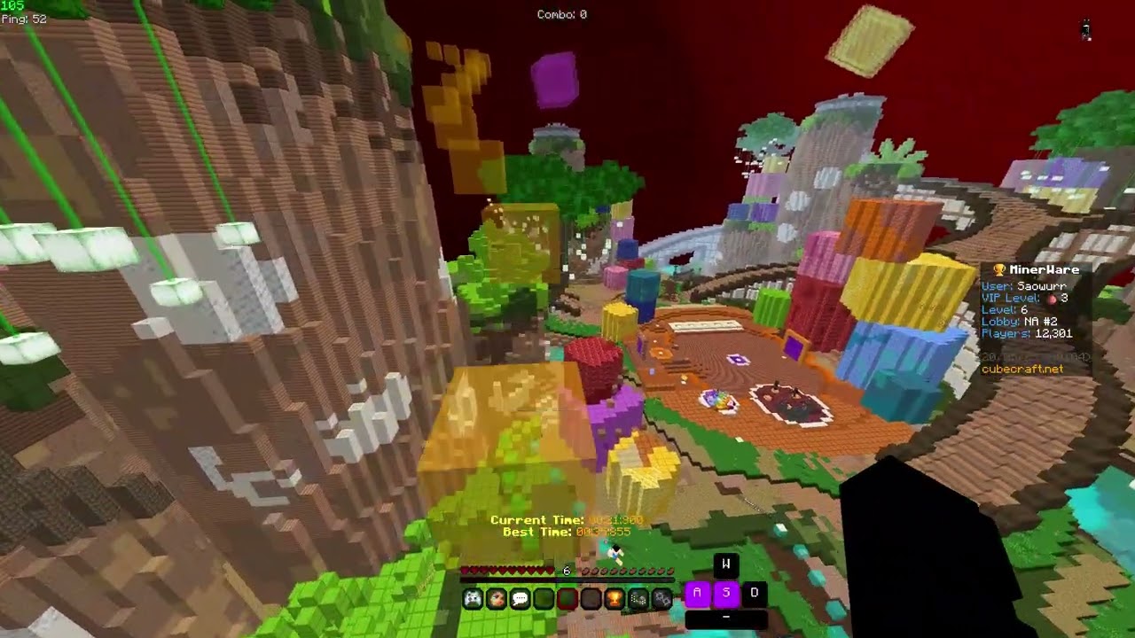 Cubecraft Minerware Parkour 35.601 (WORLD RECORD?)