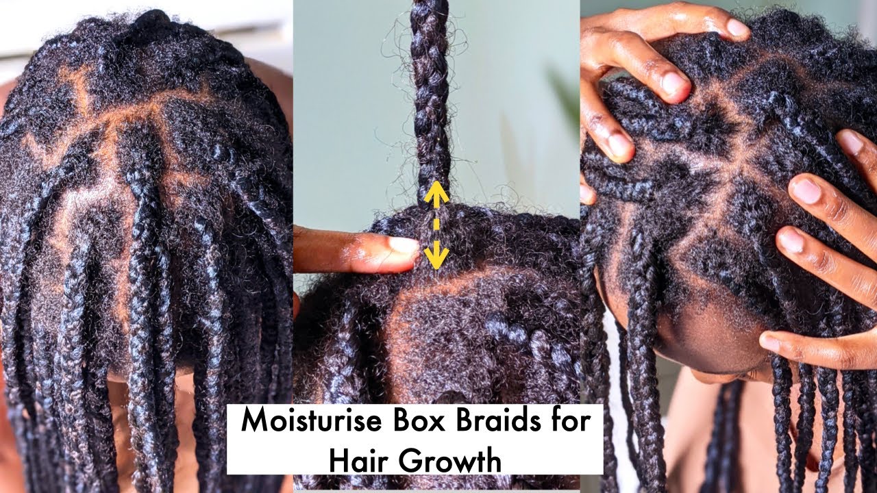 How To Moisturize Hair In Box Braids For Hair Growth| Simple Every day Routine