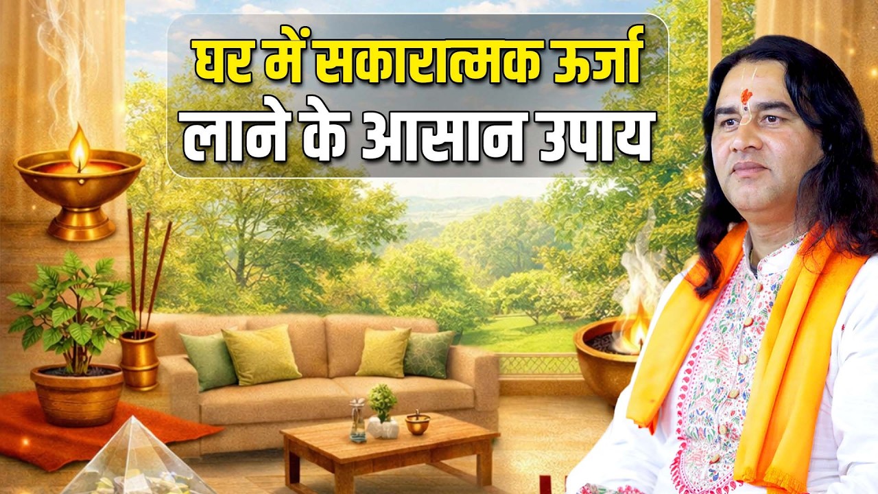 घर में सकारात्मक ऊर्जा लाने के आसान उपाय   Shri Devkinandan Thakur Ji