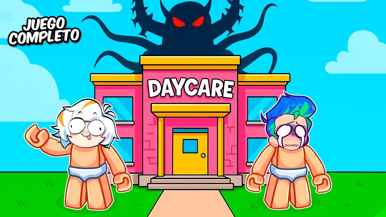 ESCAPA DEL MONSTRUO DE LA GUARDERIA COMPLETO (DAYCARE 2 ROBLOX)