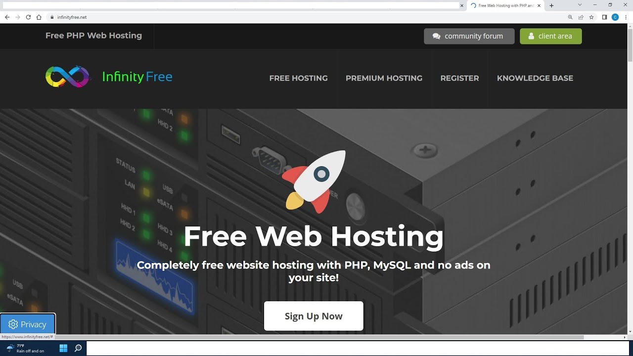 How to host a React website in Infinity Free