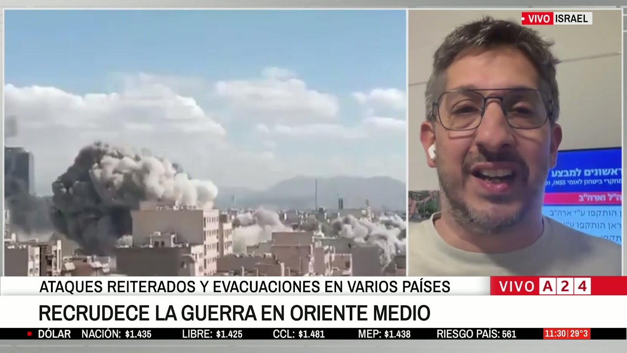 🔴 MEDIO ORIENTE: ISRAEL BAJO ATAQUE: SIRNAS Y MISILES DESDE IRÁN Y LÍBANO