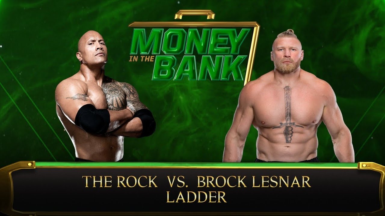 Full Match Goldberg Vs The Rock Vs Brock Lesnar Vs Rey Mystero Money in the bank Full Intense Fight
