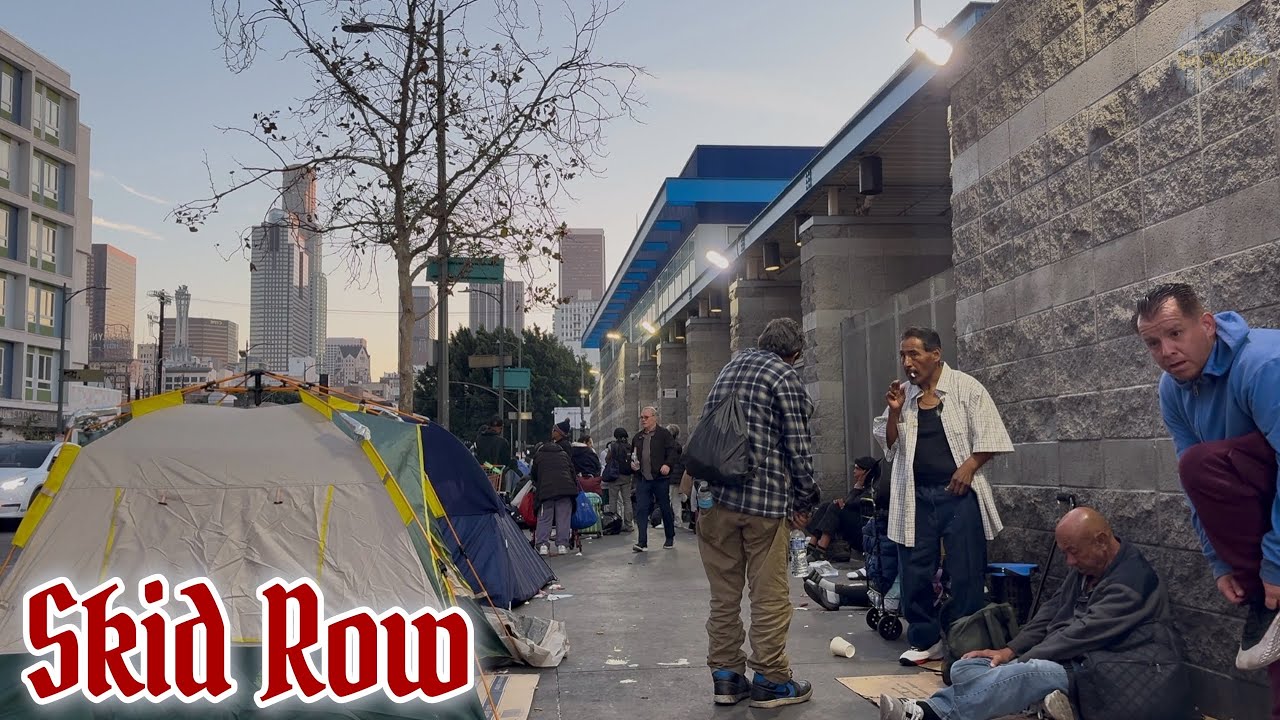 ⛺️ Homeless Man tossed a Banana at a Homeless man 🤔 • Ep 77 | Los Angeles, California [4K] 🇺🇸 