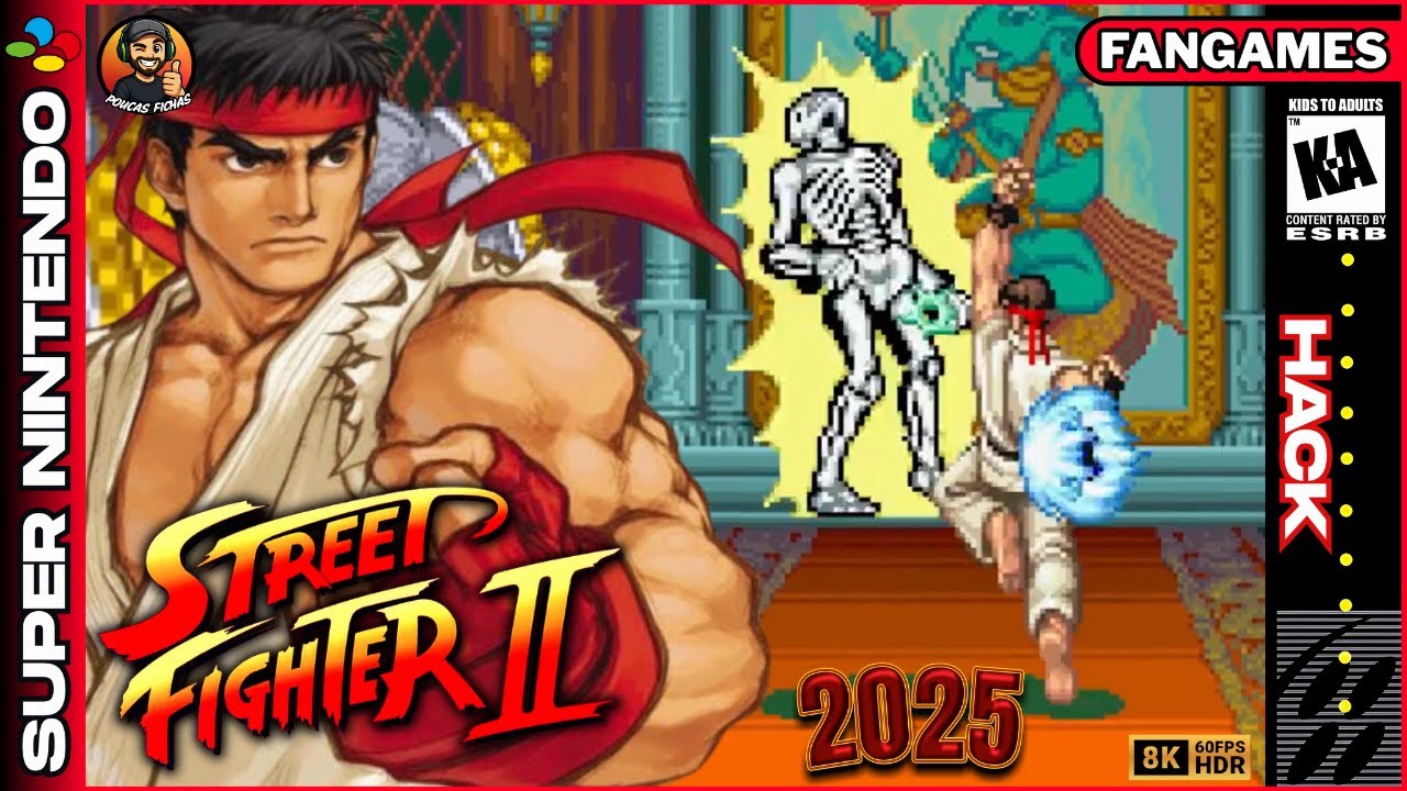 ✅ STREET FIGHTER II THE WORLD WARRIOR ( BETA | 2025 | SNES ) RYU LONGPLAY - 8K HD 60 FPS 🔴