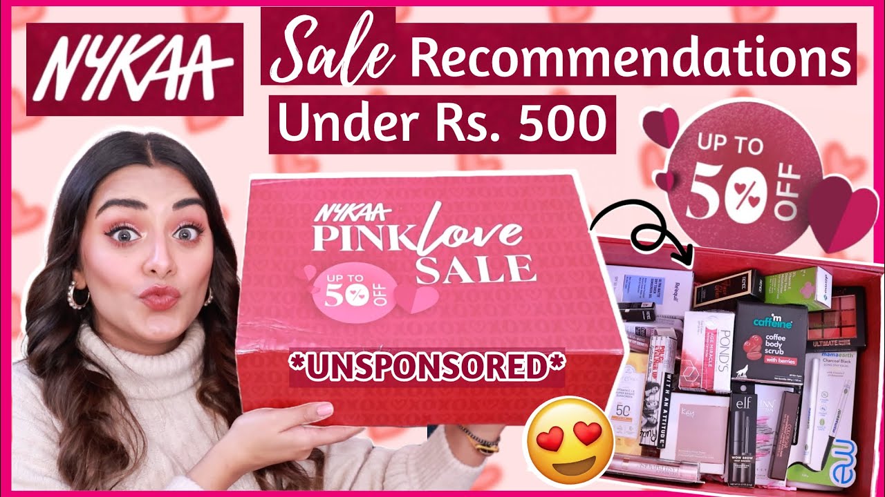 Nykaa PINK LOVE SALE Recommendations *best deals* | Unboxing My Valentine's Day LOVE BOX From Nykaa