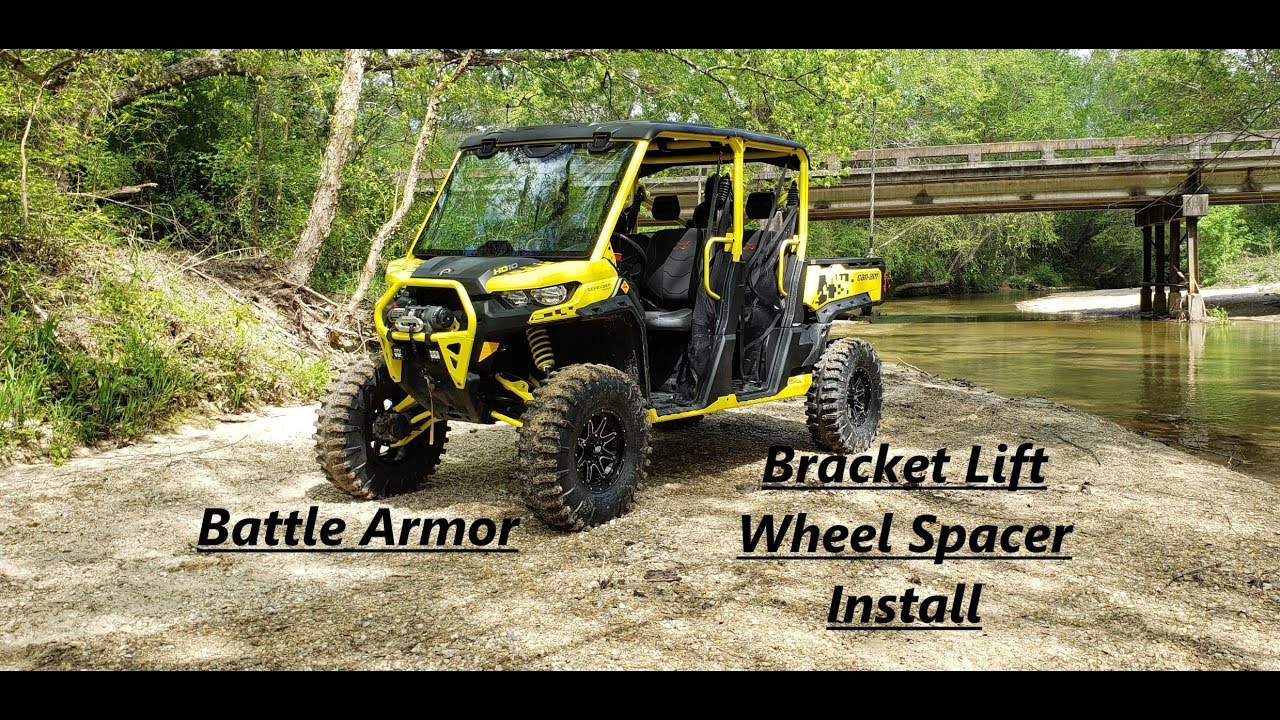Подъем кронштейна Canam Defender XMR 2019 года и установка проставок