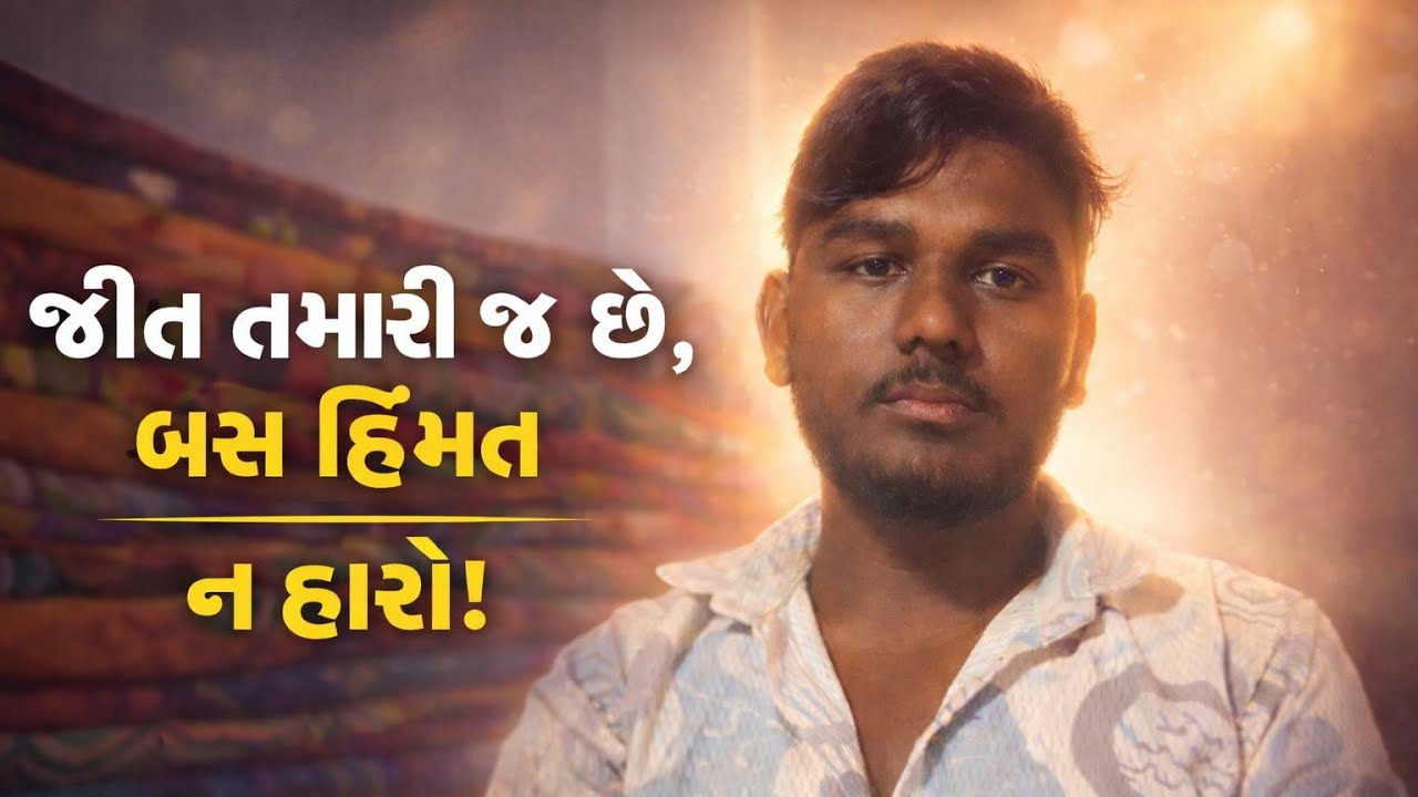 જીત તમારી જ છે, બસ હિંમત ન હારો!🥺  Jeet tumhari ji bus himmat na haro 😔 motivate Bhavesh video 👇