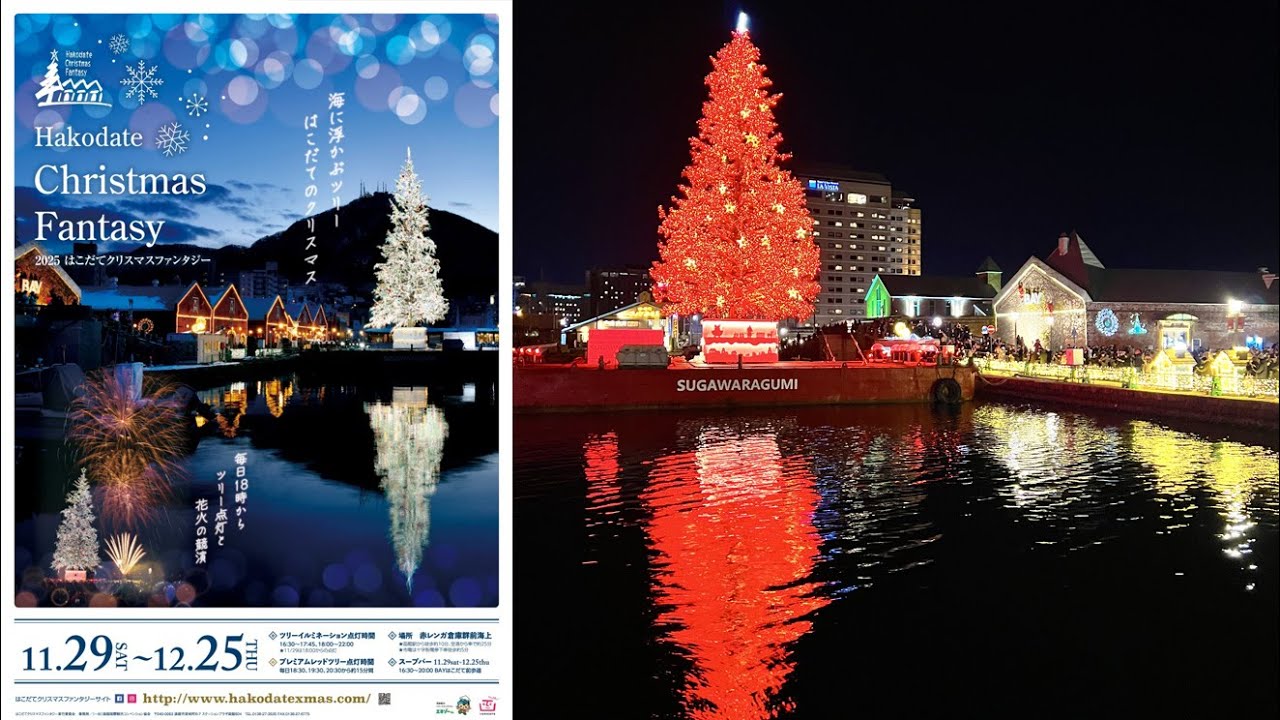 北海道 🎄はこだてクリスマスファンタジー🎄を見よう 2025.11.29